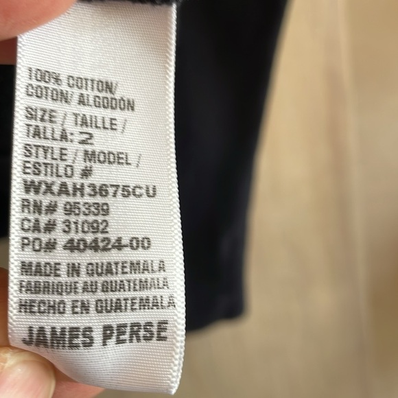 James Perse Top Relaxed Cropped Black Pullover Women’s Sz: Medium - Picture 8 of 13